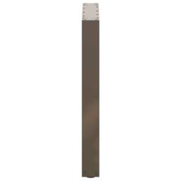 Berkfield Home Modern Coffee Table Legs U-Shaped 2 pcs Natural Steel 70x(72-73) in Brown - thumbnail 6