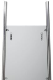 Orsina Genoa Silver Finish Frame Floor Mirror - thumbnail 3