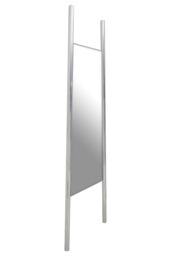 Orsina Genoa Silver Finish Frame Floor Mirror - thumbnail 2