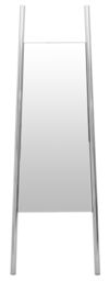 Orsina Genoa Silver Finish Frame Floor Mirror - thumbnail 1