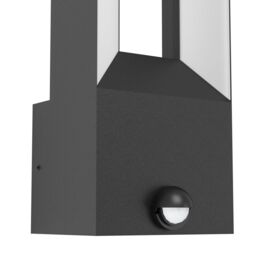 Eglo Riforano Metal Integrated LED IP44 Outdoor Wall Light in Black - thumbnail 3
