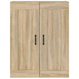 Berkfield Home Hanging Wall Cabinet Sonoma Oak 69.5x32.5x90 cm in Brown - thumbnail 5
