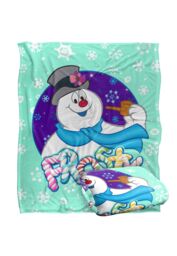 Warner Brothers Frosty The Snowman Silky Touch Super Soft Throw Blanket 152x127cm in White - Size: 152x127 cm - thumbnail 2