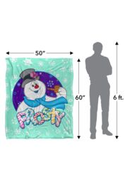 Warner Brothers Frosty The Snowman Silky Touch Super Soft Throw Blanket 152x127cm in White - Size: 152x127 cm - thumbnail 3