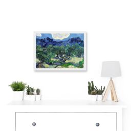 Artery8 Vincent Van Gogh The Olive Trees Painting Artwork Framed Wall Art Print A4 in White - thumbnail 2