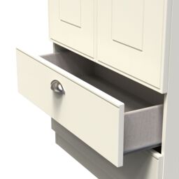 Ready Assembled 2 U Albert 2 Door 2 Drawer Wardrobe (Ready Assembled) in Cream - thumbnail 6