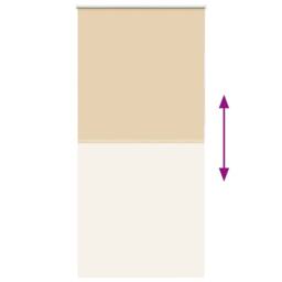 Berkfield Home Roller Blind Blackout Beige 105x230 cm Fabric Width 100.7 cm Polyester - thumbnail 5
