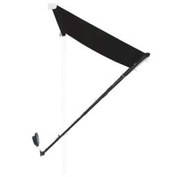 Berkfield Home Retractable Awning with LED 300x150 cm Anthracite in Black - thumbnail 6