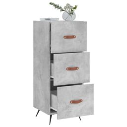 Berkfield Home Sideboard Concrete Grey 34.5x34x90 cm Engineered Wood - thumbnail 4