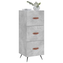 Berkfield Home Sideboard Concrete Grey 34.5x34x90 cm Engineered Wood - thumbnail 3