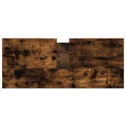 Berkfield Home Durable Bathroom Cabinet Smoked Oak 80x33x60 cm Engineered Wood in Brown - Size: 80 x 33 x 60 cm - thumbnail 8