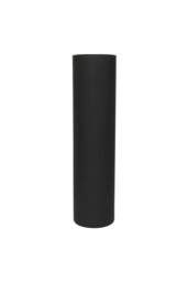 KDMD Matt Black Glass Cylinder Vase 40cm - thumbnail 1