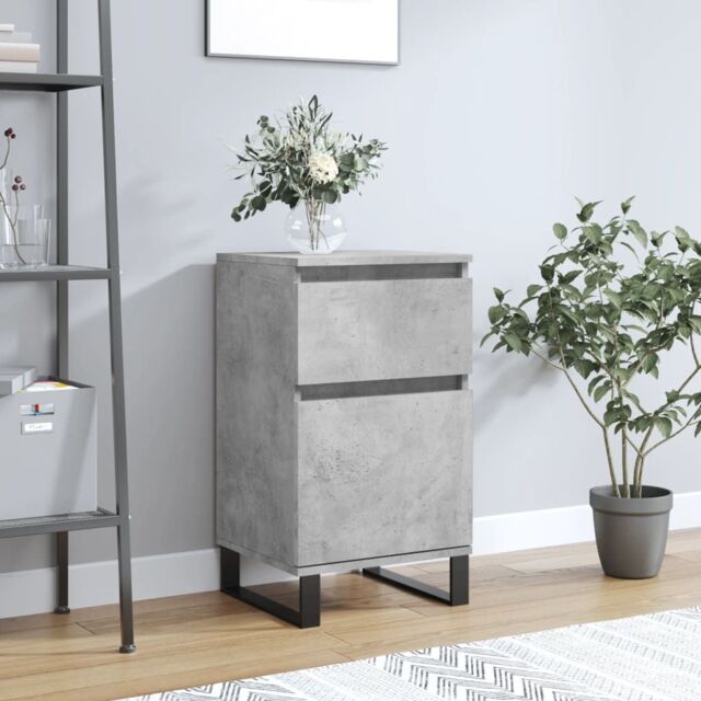 Berkfield Home Sideboard Concrete Grey 40x35x70 cm Engineered Wood - Size: 40 x 35 x 70 cm - image 1