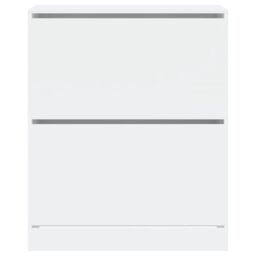 Berkfield Home Shoe Cabinet White 80x34x96.5 cm Engineered Wood - thumbnail 5