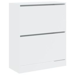 Berkfield Home Shoe Cabinet White 80x34x96.5 cm Engineered Wood - thumbnail 4