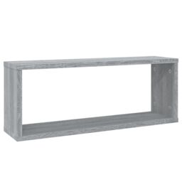 Berkfield Home Wall Cube Shelves 6 pcs Grey Sonoma 60x15x23 cm Engineered Wood - Size: 60 x 15 x 23 cm - thumbnail 3