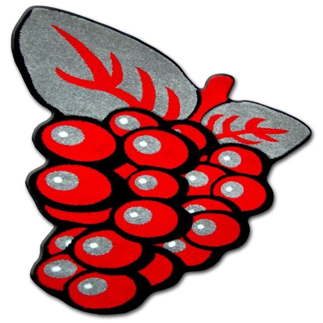 RugsX Happy Rug in Red - Size: 120 cm x 120 cm - image 1