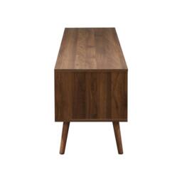 sweeek 160cm vintage TV unit wooden effect 2 doors in Dark Brown - thumbnail 8