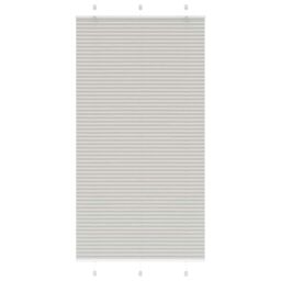 Berkfield Home Pleated Blind Light Grey 110x200 cm Fabric Width 109.4 cm Polyester - thumbnail 1