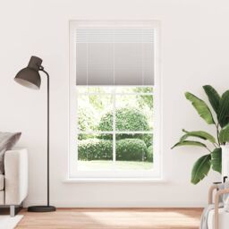 Berkfield Home Pleated Blind Light Grey 110x200 cm Fabric Width 109.4 cm Polyester - thumbnail 2