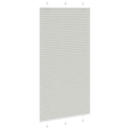 Berkfield Home Pleated Blind Light Grey 110x200 cm Fabric Width 109.4 cm Polyester - thumbnail 3