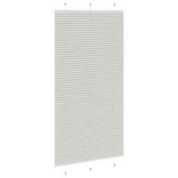 Berkfield Home Pleated Blind Light Grey 110x200 cm Fabric Width 109.4 cm Polyester - thumbnail 4
