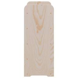 Berkfield Home Wine Rack with Top Board 67.5x25x60 cm Solid Wood Pine in Natural - thumbnail 6