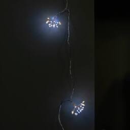 Samuel Alexander 4.5m Ultra Brights Starburst Multi-Action Christmas Lights with White & Warm White LEDs & Timer Function in Silver - thumbnail 4