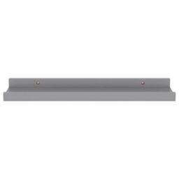 Berkfield Home Wall Shelves 4 pcs Grey 40x9x3 cm - Size: 40 x 9 x 3 cm - thumbnail 5