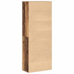 Berkfield Home Highboard Old Wood 70x35x180 cm Engineered Wood in Brown - Size: 70 x 35 x 180 cm - thumbnail 8