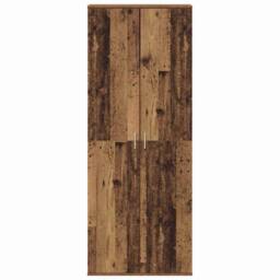 Berkfield Home Highboard Old Wood 70x35x180 cm Engineered Wood in Brown - Size: 70 x 35 x 180 cm - thumbnail 6