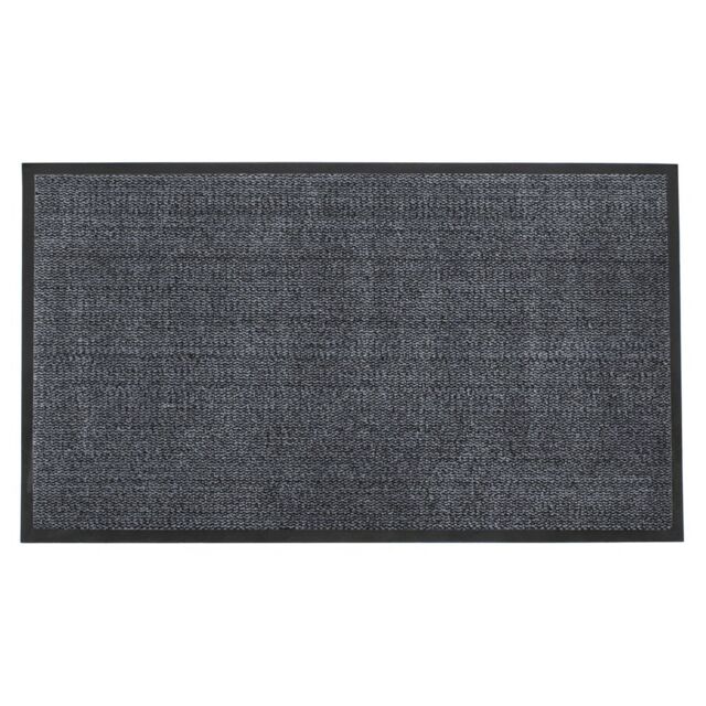 JVL Heavy Duty Barrier Door Mat, 80x140cm, Blue/Black in Navy - Size: 80 cm x 140 cm - image 1