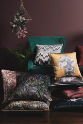Laurence Llewelyn-Bowen 'Rambleicious' Luxe Velvet Filled Cushion - Size: 55 cm x 55 cm - thumbnail 2