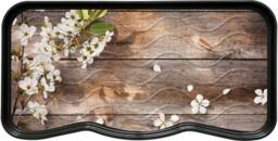 Nicoman Heavy Duty Rubber Boot Tray 75 x 40cm - Flower Wood in Brown - Size: 38 cm x 75 cm - thumbnail 1