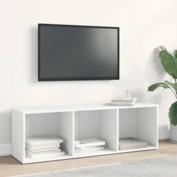 Berkfield Home Classic Book Cabinet/TV Cabinet White 36x30x114 cm Engineered Wood - Size: 36 x 30 x 114 cm - thumbnail 6