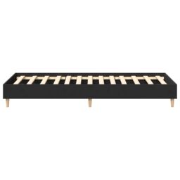 Berkfield Home Bed Frame No Mattress Black 90x190 cm Single Engineered Wood - thumbnail 6