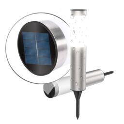 Leaper Black Upgrade Warm Light Stainless Steel Ground Plug Lawn Light - 8 Styles in Silver - thumbnail 3