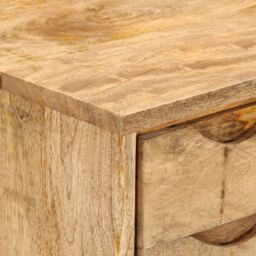 Berkfield Home Desk with Drawers 110x47x76 cm Solid Wood Mango in Brown - Size: 110 x 47 x 76 cm - thumbnail 6