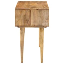 Berkfield Home Desk with Drawers 110x47x76 cm Solid Wood Mango in Brown - Size: 110 x 47 x 76 cm - thumbnail 4