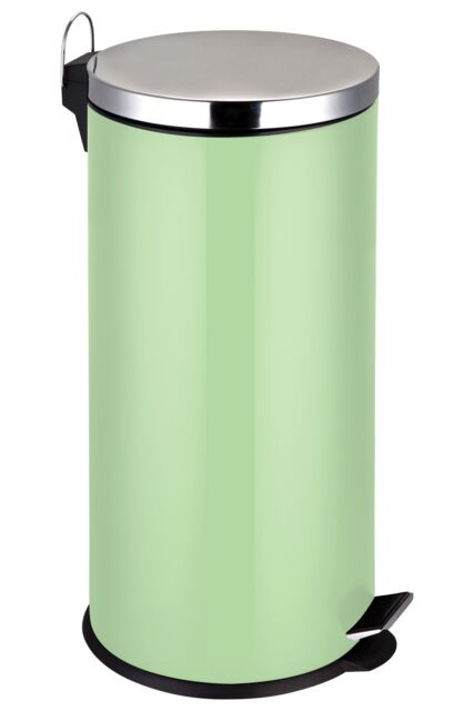 Orsina 30 Litre Matte Black Pedal Bin, Large Capacity Waste Bin With Soft Close Lid & Inner Bucket, Sleek Modern in Green - image 1