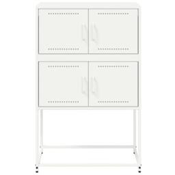 Berkfield Home Sideboard White 68.5x38.5x107 cm Steel - thumbnail 6