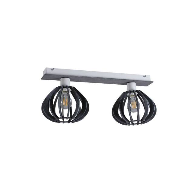 Netlighting Nicoleta Twin Ceiling Spotlight Grey 52cm 2x E27