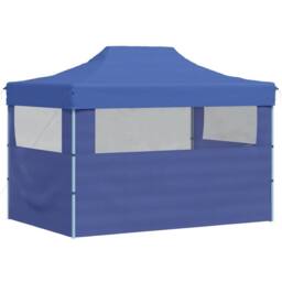 Berkfield Home Professional Folding Party Tent with 3 Sidewalls 3x4 m Steel Blue - thumbnail 6