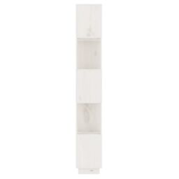 Berkfield Home Book Cabinet/Room Divider White 51x25x163.5 cm Solid Wood Pine - thumbnail 6