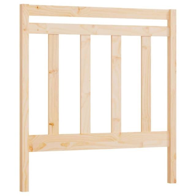 Berkfield Home Bed Headboard 95x4x100 cm Solid Wood Pine in Light Tan - Size: 95 x 4 x 100 cm - image 1