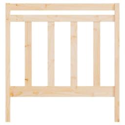 Berkfield Home Bed Headboard 95x4x100 cm Solid Wood Pine in Light Tan - Size: 95 x 4 x 100 cm - thumbnail 4