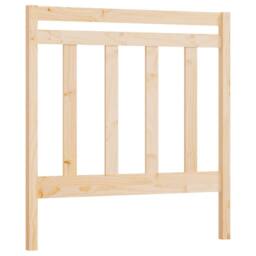 Berkfield Home Bed Headboard 95x4x100 cm Solid Wood Pine in Light Tan - Size: 95 x 4 x 100 cm - thumbnail 1