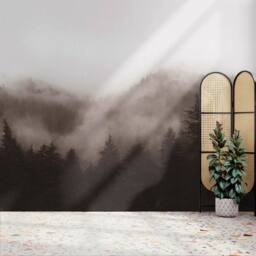 Superfresco Easy Misty Landscape Neutral Print To Order 3m x 2.8m Mural in Beige - thumbnail 1