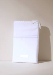 Truly White Satin Stitch Bamboo Duvet Cover - Size: Double - thumbnail 2