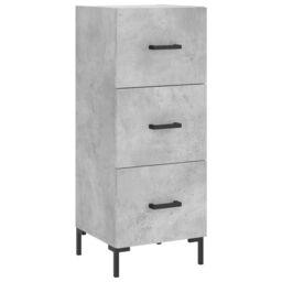 Berkfield Home Sideboard Concrete Grey 34.5x34x90 cm Engineered Wood - thumbnail 2